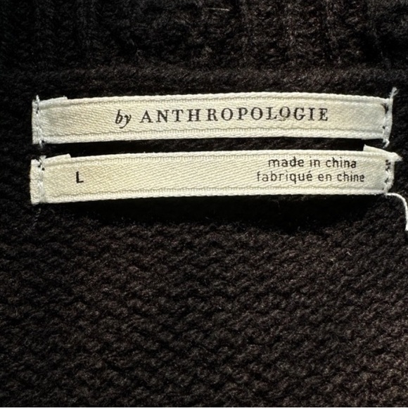 Anthropologie Lightweight Black Ruffled Sweater Tank Size Large - Picture 6 of 6